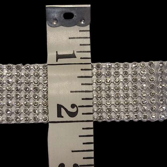 NEW Australian Crystal Silver Choker Necklace - Picture 9 of 12